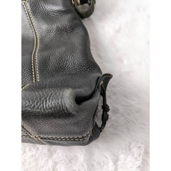 Dooney & Bourke Purse Hobo Black Leather Hobo Bag Soft Supple Heritage Preppy 90 - Picture 12 of 16